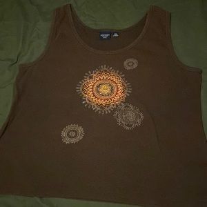vintage brown tank
